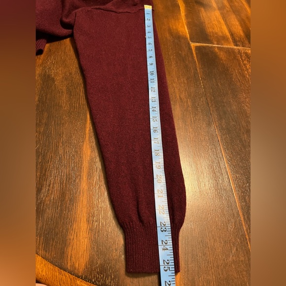 The Original Burlington 100% Lambswool Sweater Men’s Sz 50/ M Collared Burgundy - Picture 10 of 10